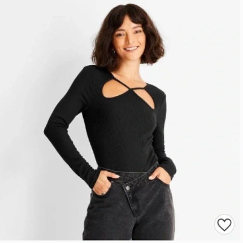 Future Collective Ribbed long sleeve bodysuit size 4X